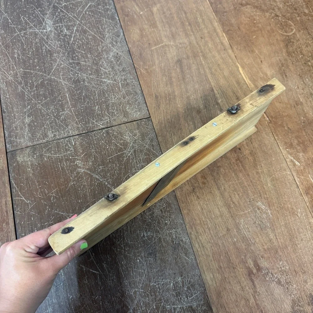 Vintage Wooden‎ Vegetable Slicer Mandoline Kitchen Tool Rustic Farmhouse